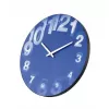 NeXtime Uhr 3077bl 3D, Ø39,5 cm, Wand, Blau/Weiß
