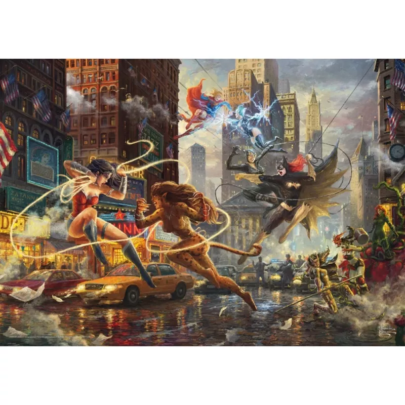 Thomas Kinkade Studios: DC Justice League - The Women of DC, Puzzle 1000 Teile