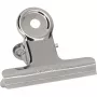 MAUL Klammer aus Metall, Farbe: Nickel, Breite: 50 mm Klemmweite: 20 mm, SB-Verpackung (21750-96)