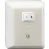 Rutenbeck SAR Ap - Hochstromrelais-Schalter - 1 Kippschalter - 8 A - AC 230 V - Perlweiß, RAL 1013 (50010102)