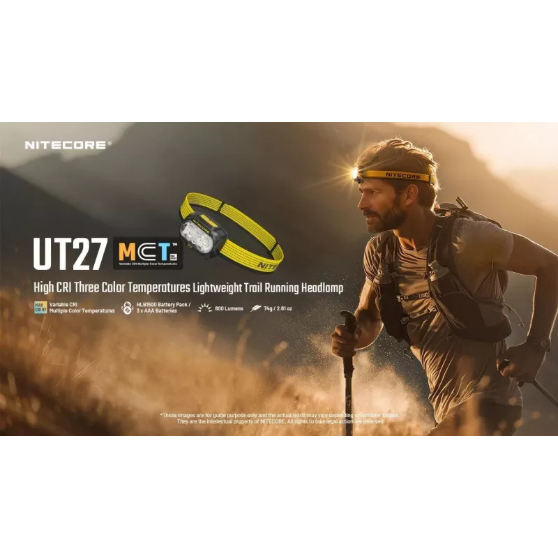 Nitecore UT27 MCT Schwarz, Gelb Stirnlampen-LED