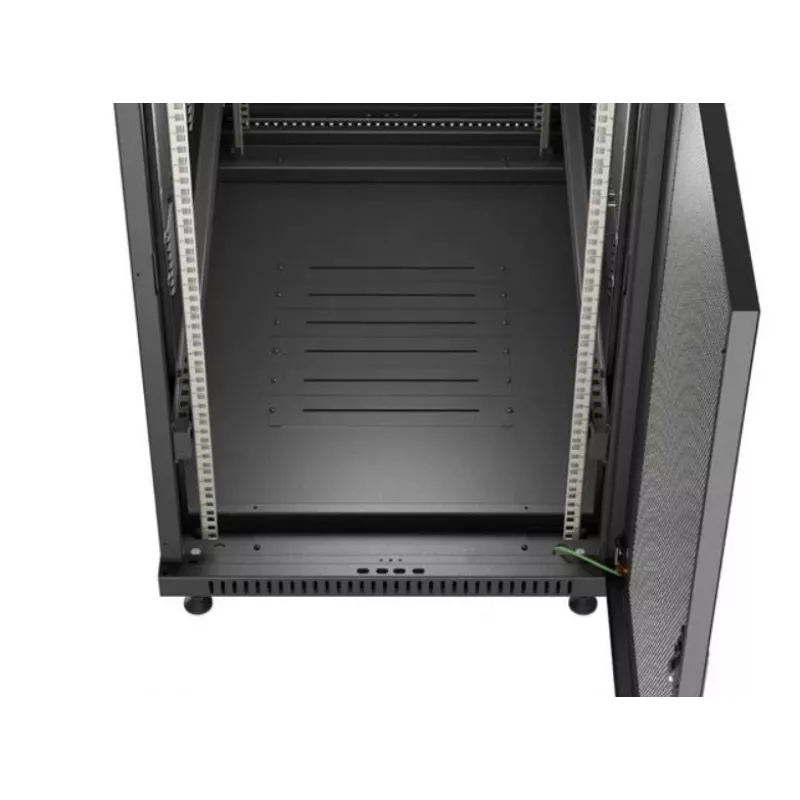 19-Zoll-Rack-Schrank LANBERG FF01-6022-23B, 22U, 600×1000 mm, schwarz, perforierte Türen
