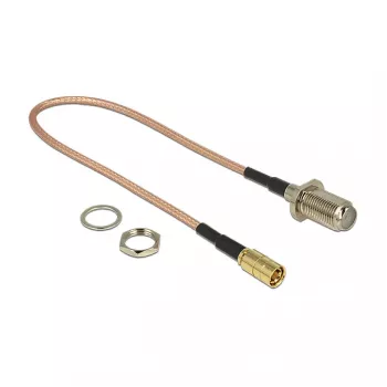 Koaxialkabel DeLOCK 13024 0,25 m F SMB Braun