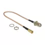 Koaxialkabel DeLOCK 13024 0,25 m F SMB Braun