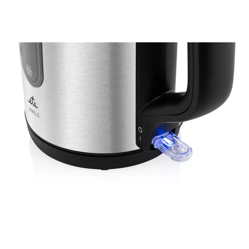 Elektrowasserkocher ETA Amelie 1,7 L 2200 W — Edelstahl, schwarz