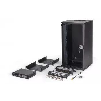 Wandmontierter Rack Digitus DN-49105-SET 12U 60 kg IP20