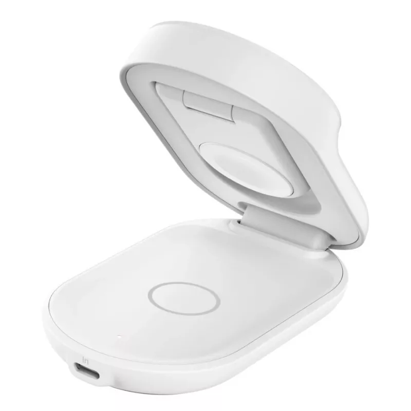 Indoor-Ladegerät Belkin UltraCharge 25W Qi2 3in1 Magnetisches Ladegerät EU Weiß Rund