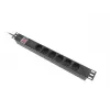 Lanberg PDU-05F-0200-BK Stromverteilungseinheit (PDU) 5 AC-Ausgänge 1U Schwarz