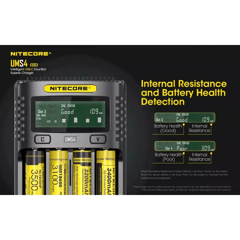 Ladegerät Nitecore UMS4