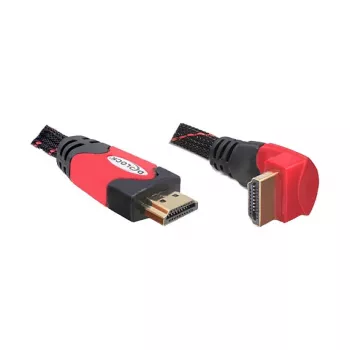 DELOCK Kabel HDMI A-A Stecker/Stecker abgewinkelt 2m