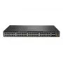 HPE - Aruba 6300M - Switch - L3 - managed - 48 x 10/100/1000 (1 PoE+) + 4 x 1 Gigabit / 10 Gigabit / 25 Gigabit / 50 Gigabit SFP56 (Uplink / Stacking) Front und Seite zu Hinterseite