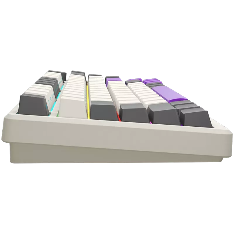 LORGAR KBP7075W, Kabellose 75% Mechanische Gaming-Tastatur Pro, Beige, EN-Layout