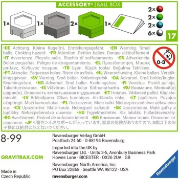 Zubehör-Spielzeug Ravensburger GraviTrax Kugelbox mehrfarbig