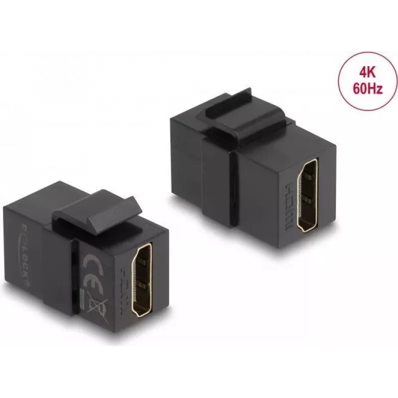 DeLOCK Keystone-Modul HDMI-Buchse zu HDMI-Buchse schwarz 87875