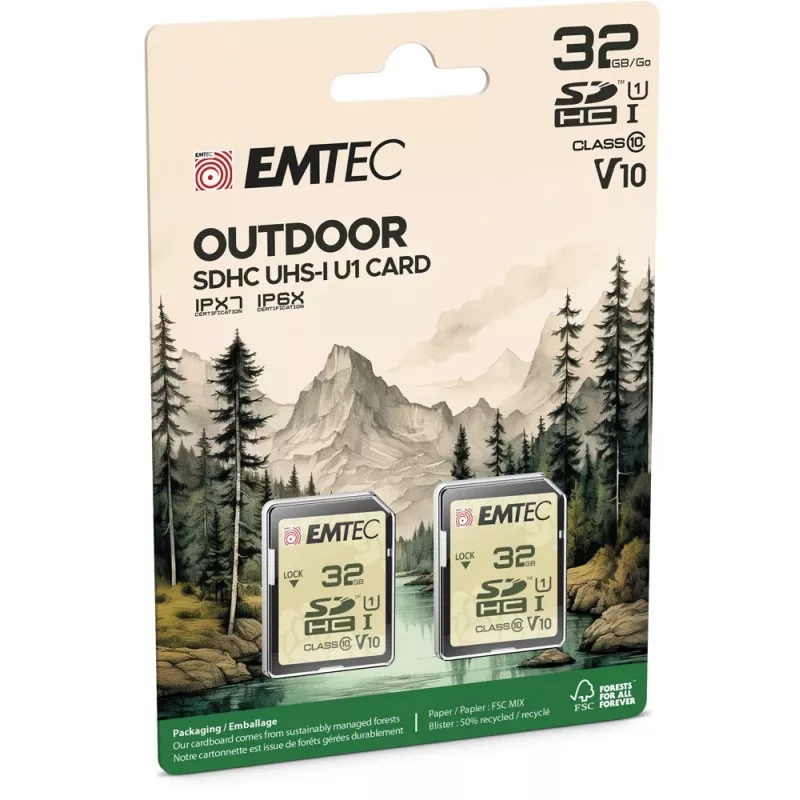 Flash-Speicher Emtec 32 GB UHS-I U1 V10 Outdoor ECMSD32GHCU1ORP