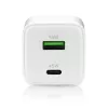 Wandladegerät everActive SC-450Q 45W 1×USB-C 1×USB-A Weiß