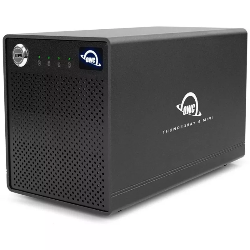 ThunderBay 4 mini, Laufwerksgehäuse schwarz, Professionelles 4-Laufwerke-HDD/SSD-Thunderbolt-3-Gehäuse