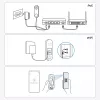 Reolink D340W - 5MP Video-Türklingel mit Gong, 2,4/5 GHz WLAN, Personenerkennung, Zwei-Wege-Audio, kompatibel mit NVRs