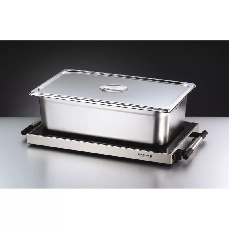Speisenwärmer Rommelsbacher WPR 305/E — 300 W, 230 V, Edelstahl, Glasgehäuse, 640×345×50 mm