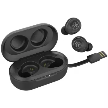 JLab JBuds Air True Headphones Kabellos In-Ear USB Typ-A Bluetooth Schwarz (IEUEBJBUDSAIRRBLK82)