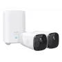 Eufy Security, eufyCam 2 Pro Kabelloses Überwachungskamerasystem für Zuhause, 365 Tage Akkulaufzeit, HomeKit-Kompatibilität, 2K-Auflösung, IP67 wetterfest, Nachtsicht, 2-Kamera-Set, keine monatlichen Gebühren