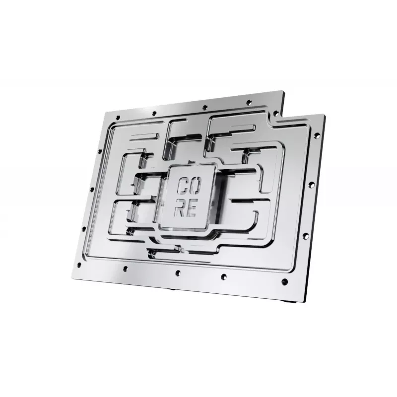 Backplate Alphacool 10268 Acryl Aluminium Chrom Kupfer Nylon Schwarz 160,8 mm
