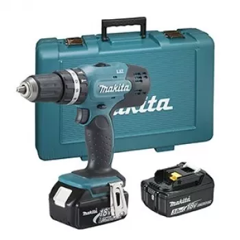 Makita DHP453RFE Bohrmaschine Schlüssellos Schwarz, Blau 1,8 kg