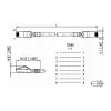 Metz 1308455077-E Ethernet Patchkabel Gelb