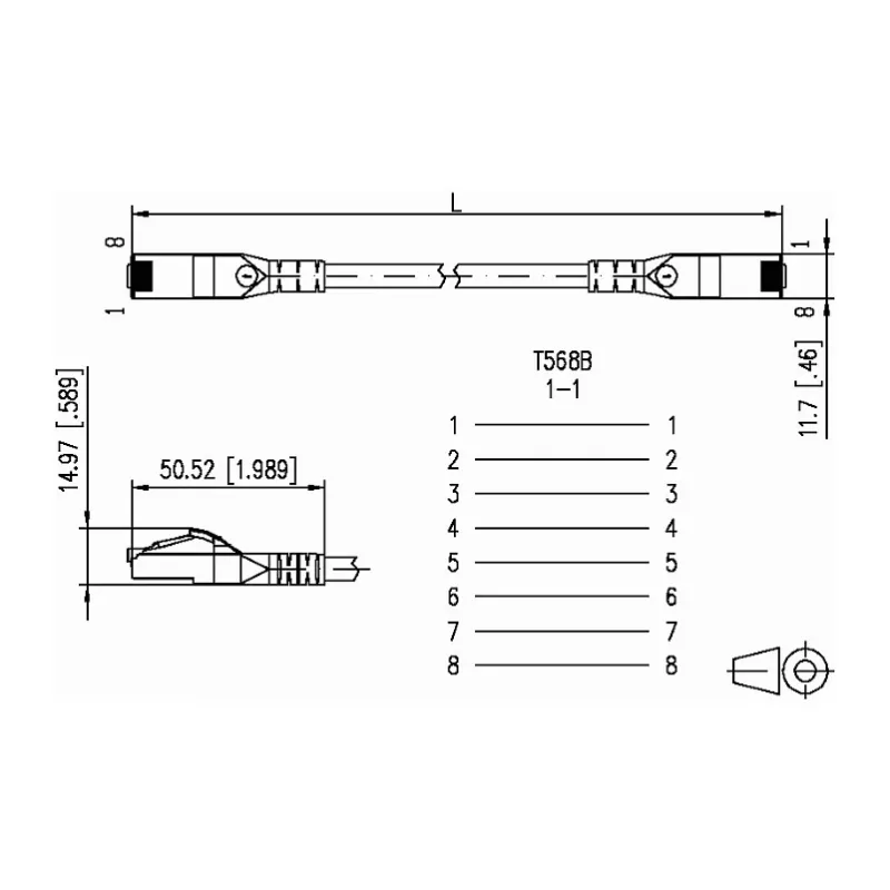Metz 1308455077-E Ethernet Patchkabel Gelb