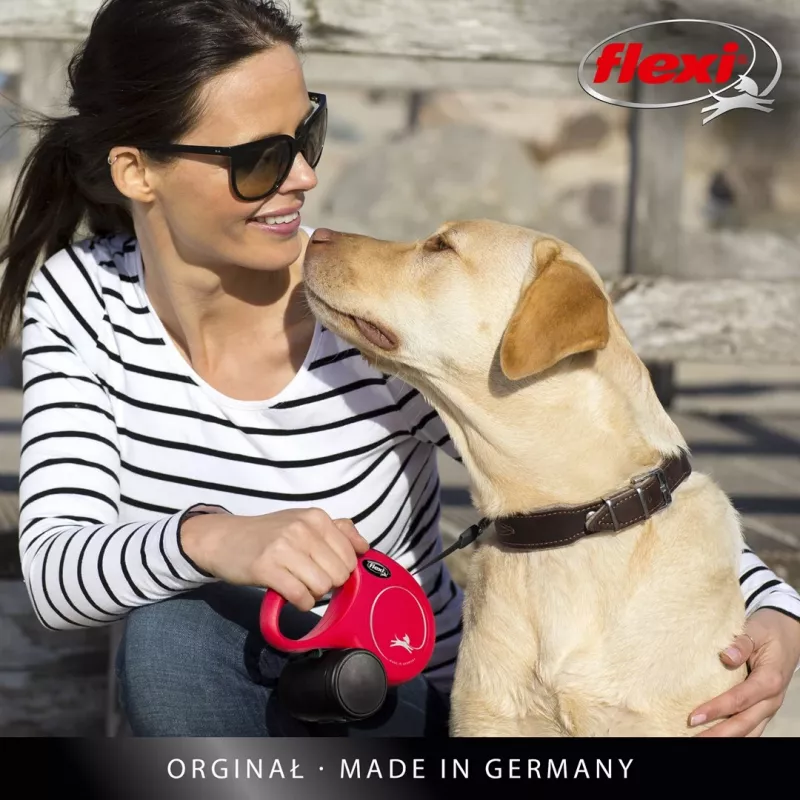 Flexi New CLASSIC 5 m Schwarz Hunde-Ausziehleine