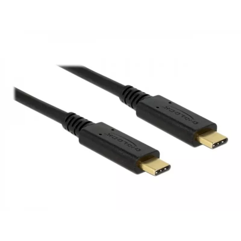 USB-Kabel DeLOCK 83042 USB 3.2 Gen 2 0,5 m USB C Schwarz