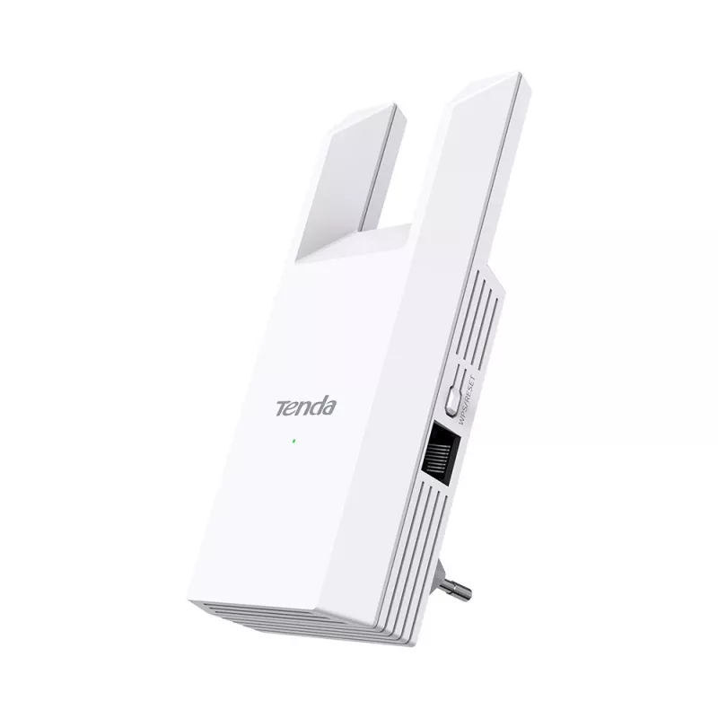 Netzwerk-Repeater TENDA T10 2,4 GHz Wi‑Fi 4, 300 Mbit/s, 2 externe Antennen, 1x RJ-45, weiß