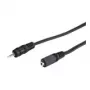 Wentronic Goobay 2,5-mm-Klinken-Verlängerungskabel, Schwarz, 2 m - Klinkenstecker 2,5 mm (3-polig, Stereo) > Klinkenbuchse 2,5 mm (3-polig, Stereo) (50458)
