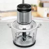Elektrischer Zerkleinerer Rommelsbacher MZ 800, 800 W, 2,7 L Glasschüssel, 9 Edelstahlmesser, 22-Gang-Regelung, schwarz Edelstahl