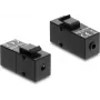 Keystone-Modul DELOCK Stereoklinkenbuchse 3,5 mm 4-polig auf Stereoklinkenbuchse 3,5 mm 4-polig, schwarz