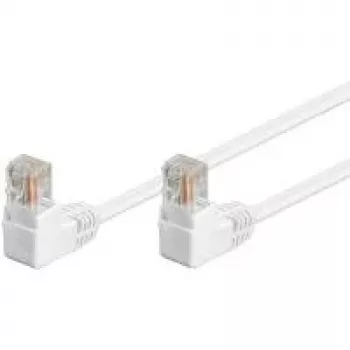Netzwerkkabel GOOBAY Cat5e U/UTP weiß 0,5 m mit RJ-45, goldbeschichteten Kontakten