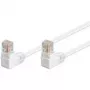 Netzwerkkabel GOOBAY Cat5e U/UTP weiß 0,5 m mit RJ-45, goldbeschichteten Kontakten