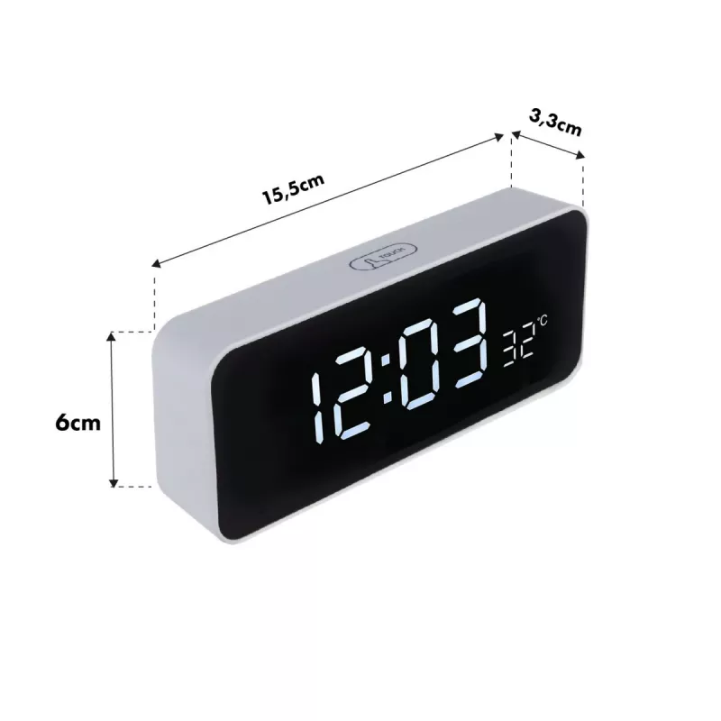 Greenblue, Sveglia, GB397 Wecker mit Thermometer