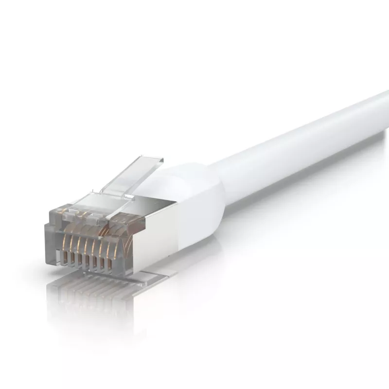Netzwerkkabel Ubiquiti UACC-CABLE-PATCH-OUTDOOR-2M-W RJ-45 Cat5e 2 m Weiß, S/UTP, 24 AWG