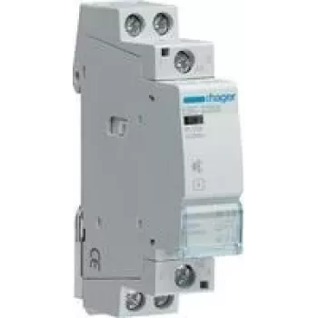 Elektrisches Relais Hager ESC225S, 230 V AC Eingang, 25 A Kontaktstrom, Grau, 17,85×60×83 mm