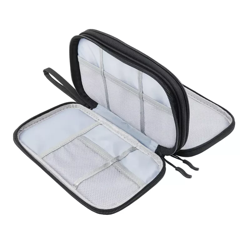 Kabel-Organizer-Tasche Tellur TLL193011 — kompakte Reisetasche für Ladegeräte, Kabel, Adapter, schwarz