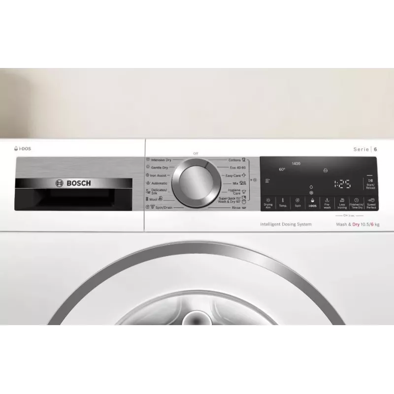 Bosch WNG254A9BY Waschtrockner 10,5 kg / 6 kg 1400 U/min Weiß