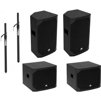 Aktiv-PA-Lautsprecherset Omnitronic AZX M 2000W Leistung, aktives PA-Lautsprecherpaket