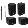 Aktiv-PA-Lautsprecherset Omnitronic AZX M 2000W Leistung, aktives PA-Lautsprecherpaket