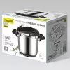 Schnellkochtopf Maestro MR-2901, 6 L, 22 cm Durchmesser, silber, Antihaftbeschichtung