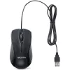 DICOTA - Maus - beidhändig - Laser - 3 Tasten - Kabelgebunden - USB - Schwarz (D32011)