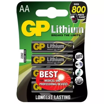 GP Batteries Lithium Primär AAA Einwegbatterie Alkali (07015LF-C4)