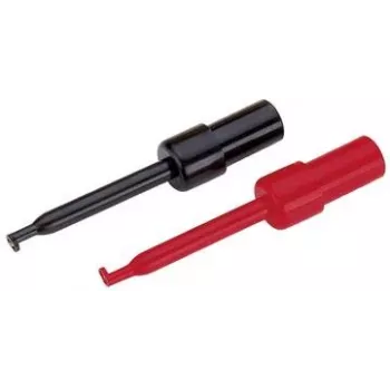 Testsonden-Set Voltcraft 108542, 2-mm-Stecker, CAT I, schwarz und rot