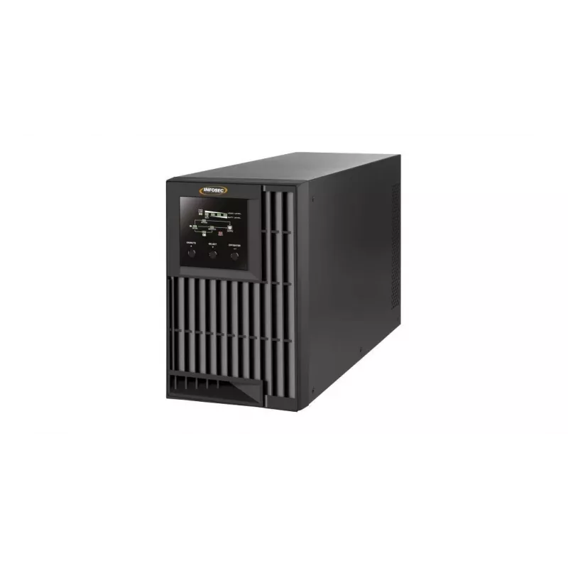 Infosec E4 Value 1000 unterbrechungsfreie Stromversorgung (USV) Doppelwandler (Online) 1 kVA 3 AC-Ausgänge