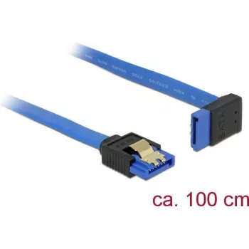 SATA-Kabel DeLOCK 84999 1 m SATA 7-polig Schwarz Blau